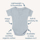 Zen Short Sleeve Organic Bodysuit - Thumbnail 4